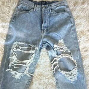 Casual Distressed Blue Jeans for Men
